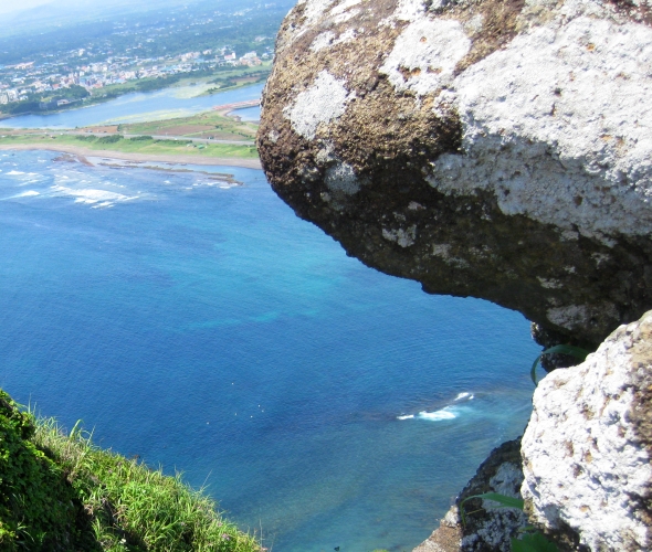 Ausblick vom Vulkan auf Jeju-do, Südkorea