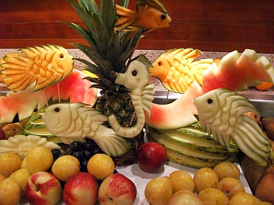 Skulpturen aus Eis auf der AIDAmar